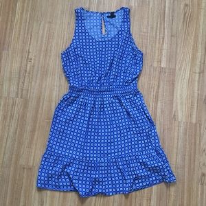 Blue flower summer dress